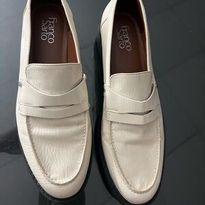 Franco Sarto Men's Off-White Slip-On Loafers